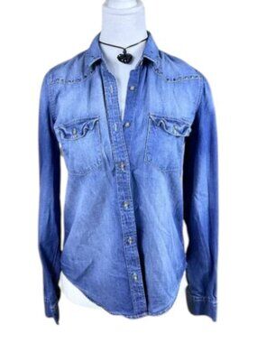 Garage Shirt Denim Studded Cotton (XS)